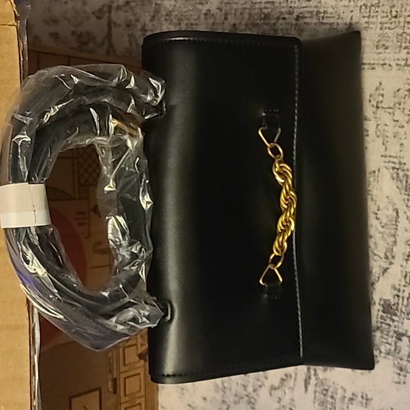 Small Black Handbag Purse Crossbody - Picture 1 of 8